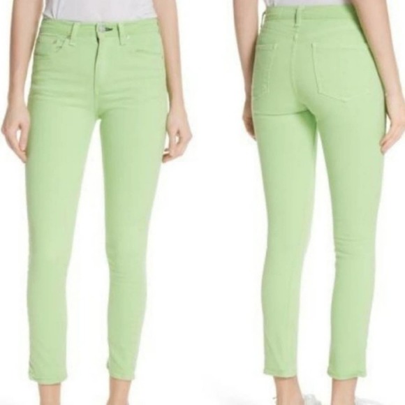 RAG & Bone Lime high rise skinny jeans size 24, 26 new!!! - Picture 2 of 8